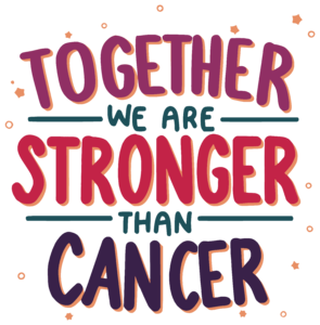 Together we are stronger than cancer - színes