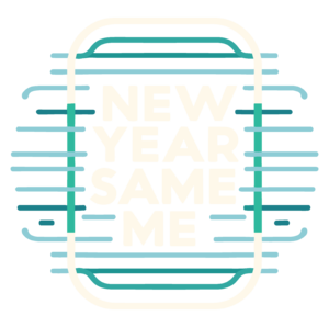 New Year Same me - kékes